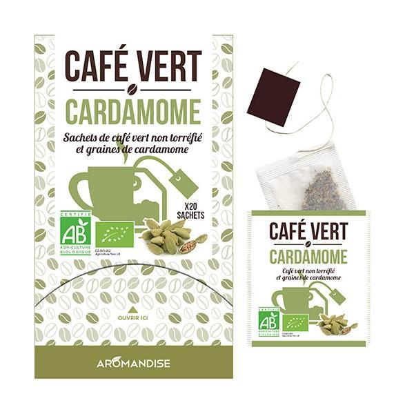 Aromandise - Café vert Cardamome - 20 sachets Aromandise - Café vert Cardamome - 20 sachets