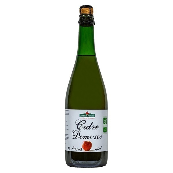 Côteaux Nantais - Cidre 1/2 sec Bio - 75 cL Côteaux Nantais - Cidre 1/2 sec Bio - 75 cL