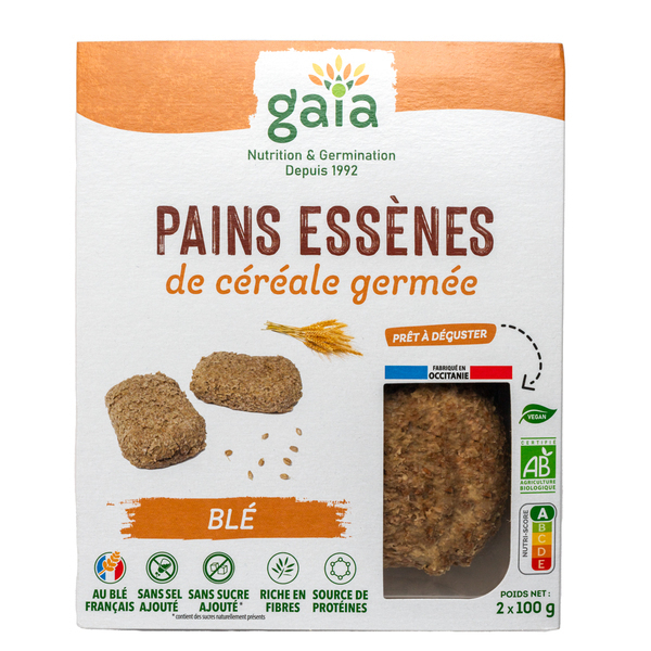 Gaïa - Pain de céréales germées blé 2x100 g