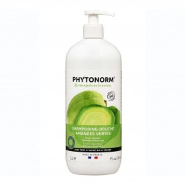 Phytonorm - Shampooing-Douche Amandes Vertes 1L Bio Phytonorm - Shampooing-Douche Amandes Vertes 1L Bio