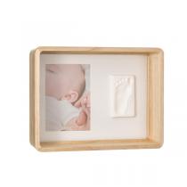 Baby Art - Cadre à empreinte et photo deep frame en bois