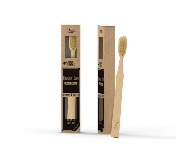 Le tube en bambou de brosse à dents voyage en bambou qui respecte lenvironnement portatif de brosse à dents qui respecte lenvironnement de portable protègent le cas de stockage de support de boîte 