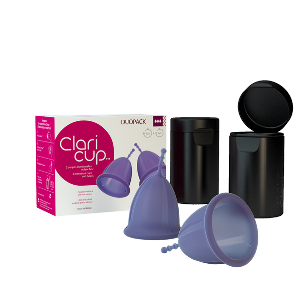 Claripharm - Duopack Claricup Antimicrobienne et  box stérilisation - T3