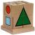 Cube d'apprentissage en bois - Cube à forme géométrique