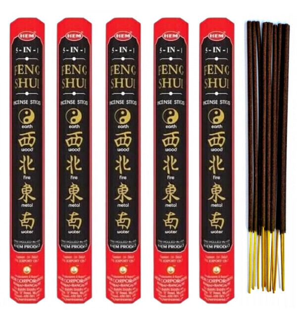 HEM - Encens Feng Shui 5 en 1. Lot de 100 bâtonnets marque HEM