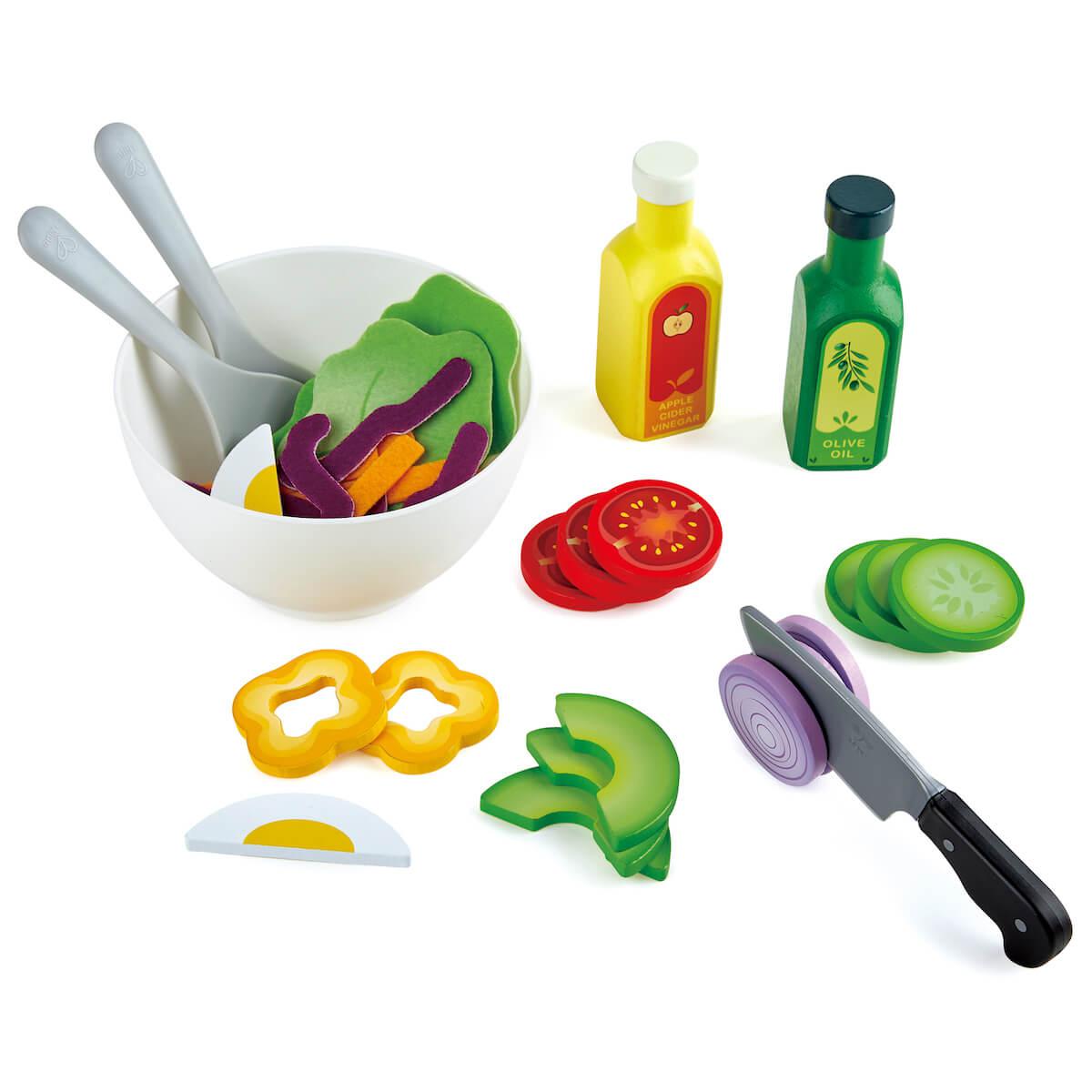 Hape - Jeu imitation plateau de salade Hape Hape - Jeu imitation plateau de salade Hape