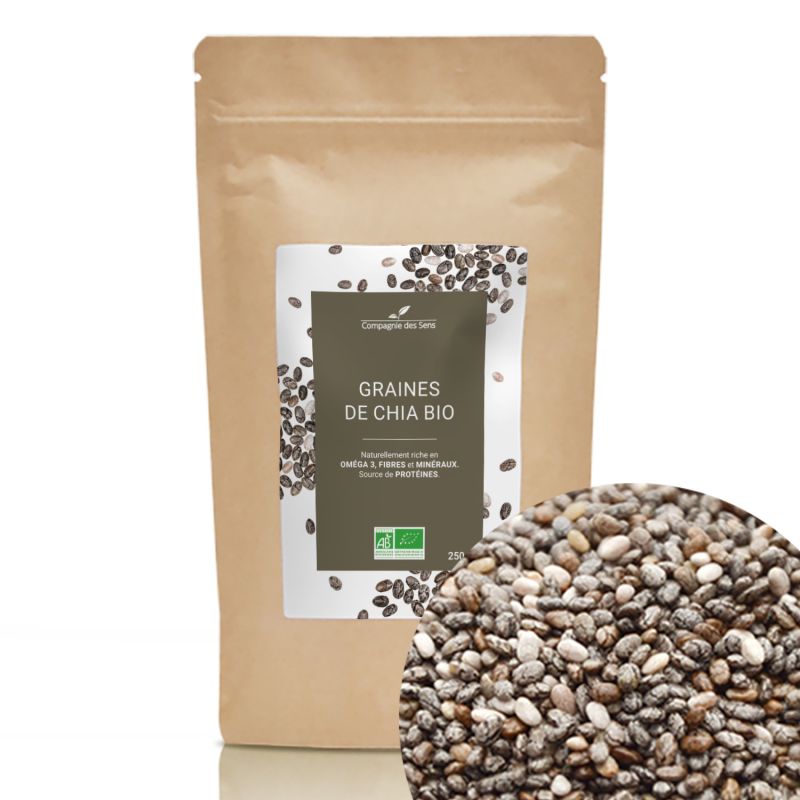 Compagnie des Sens - Graines de Chia BIO - Graines en vrac - 250g Compagnie des Sens - Graines de Chia BIO - Graines en vrac - 250g