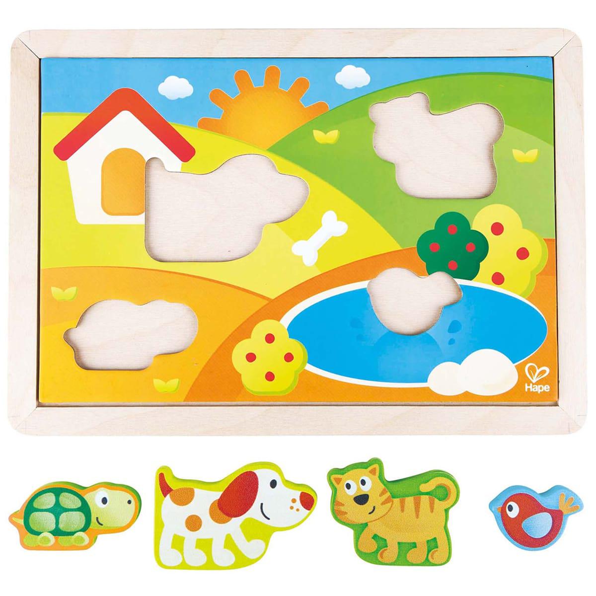 Hape - Puzzle encastrement 3-IN-1 SUNNY VALLEY Hape Hape - Puzzle encastrement 3-IN-1 SUNNY VALLEY Hape