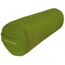 Chin Mudra - Bolster de yoga 100 % coton Bio 65 cm x 21 cm KAPOK - Vert