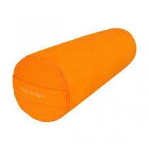 Chin Mudra - Bolster de yoga 100 % coton Bio KAPOK Orange Safran