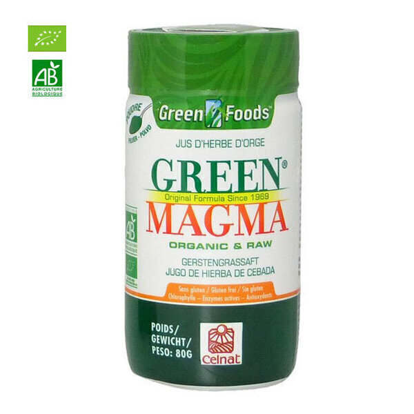 Celnat - Green Magma Jus d'herbe d'orge bio en poudre 80g