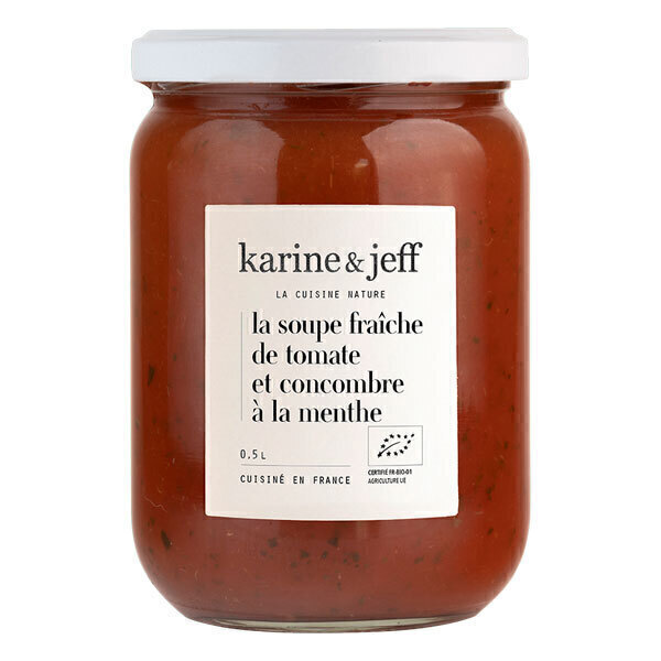 Karine & Jeff - Soupe fraîche de tomate et concombre à la menthe 50cl
