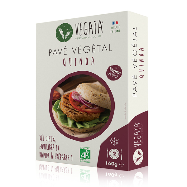 Vegaïa - Pavé / steak végétal QUINOA 2pce 160g