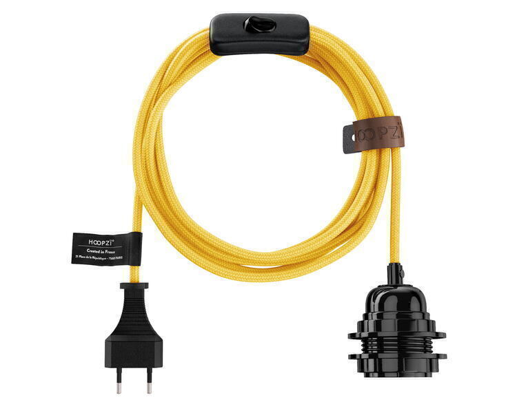 Hoopzï - Bala COULEURS Fil Electrique Tissu Luminaire 4,5m (10 couleurs) Hoopzï - Bala COULEURS Fil Electrique Tissu Luminaire 4,5m (10 couleurs)