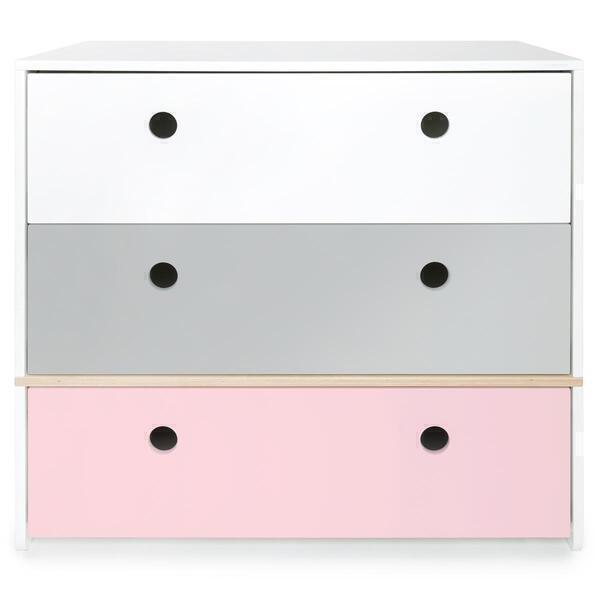 Wookids - Commode COLORFLEX white-p grey-s pink