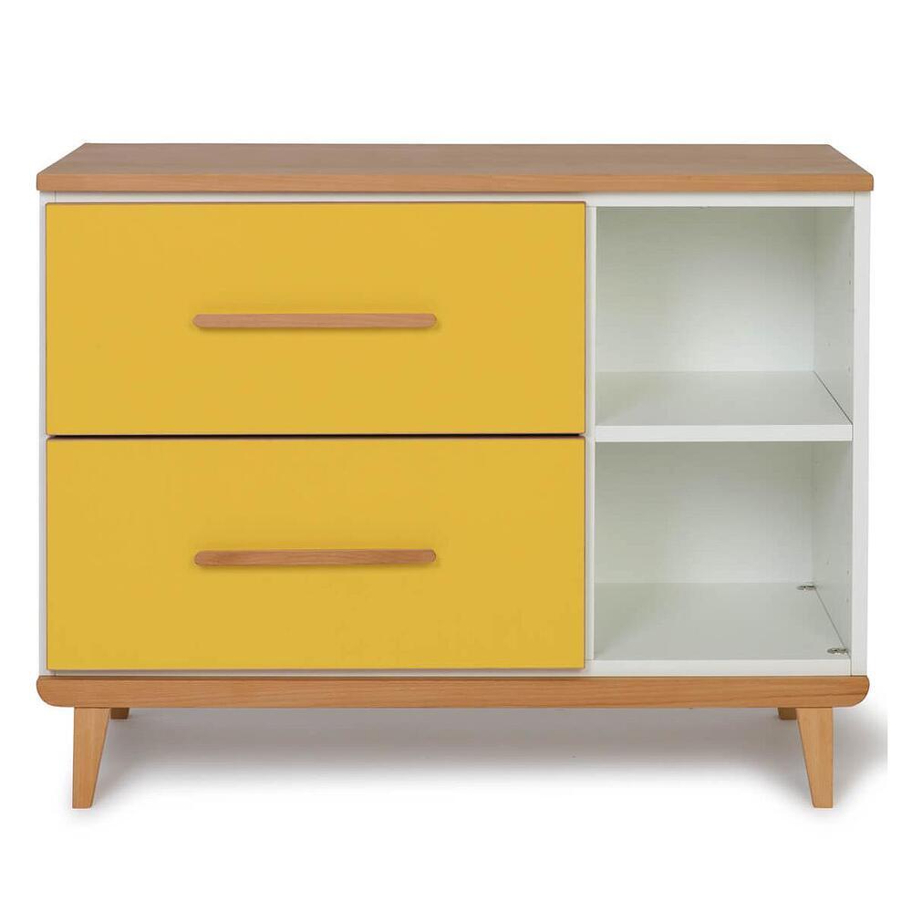 Wookids - Petit meuble 2 tiroirs NADO yellow Wookids - Petit meuble 2 tiroirs NADO yellow