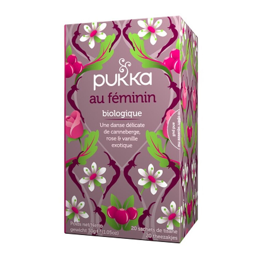 Pukka - Infusion Au Féminin (canneberge, rose et vanille) 20 sachets bio