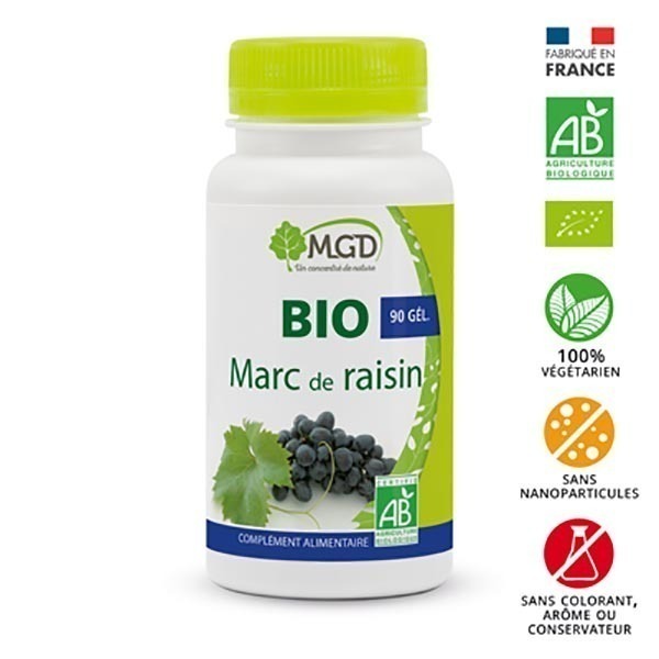 MGD - Marc de raisin 90 gél. bio MGD - Marc de raisin 90 gél. bio
