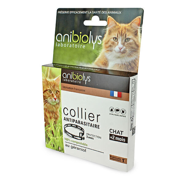 Collier Antiparasitaire Géraniol Chat