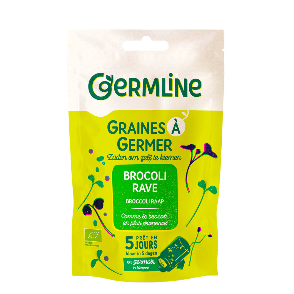 Germ'line - Graines à germer brocolis rave Bio 150g