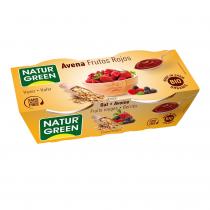 NaturGreen - Dessert Avoine Fruits Rouges 2x125g Bio