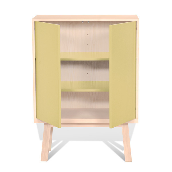 Mon petit meuble français - Armoire 2 portes en frêne 90x46 cm Mon petit meuble français - Armoire 2 portes en frêne 90x46 cm