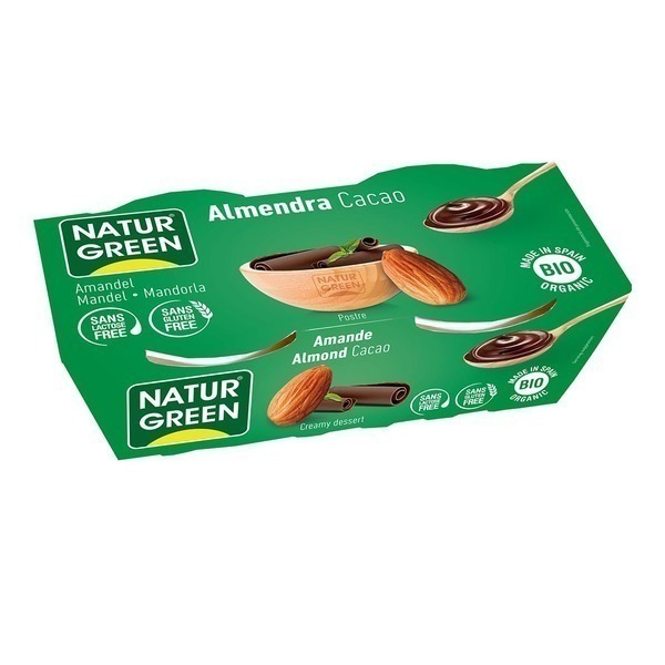 NaturGreen - Dessert aux Amandes Cacao 2x125g Bio NaturGreen - Dessert aux Amandes Cacao 2x125g Bio