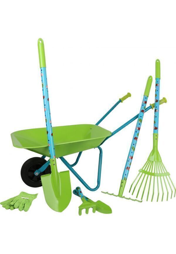 Legler - Grand kit de jardin avec brouette (pour enfants)