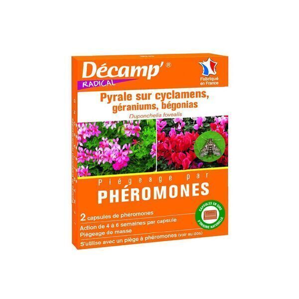 Décamp' - Phéromones contre la pyrale du géranium, cyclamens, bégonia