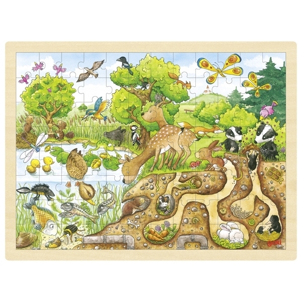 Scratch - Puzzle découverte de la nature 96 pièces