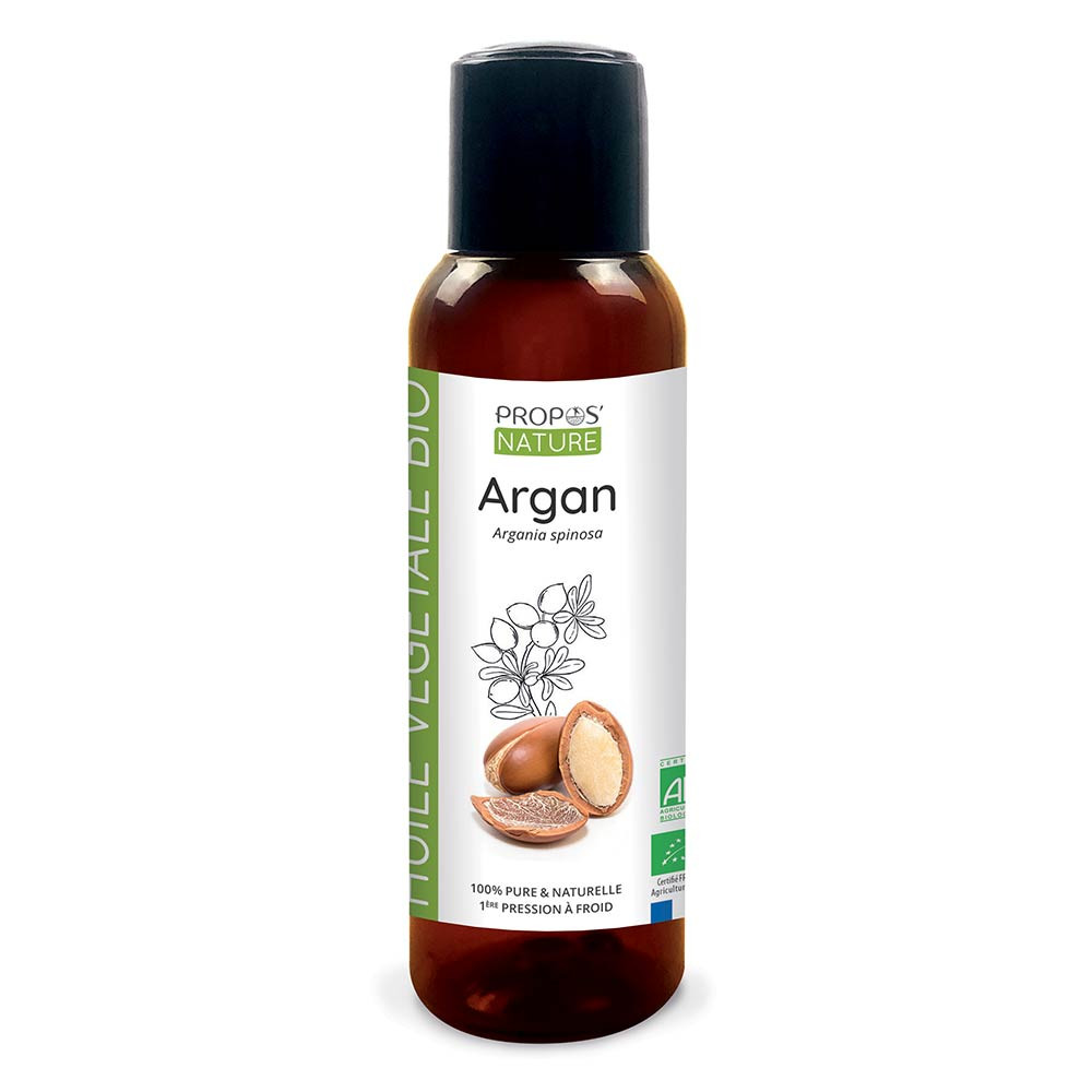 Propos’Nature - Argan BIO (AB) - Huile végétale vierge Contenance - 100 ml Propos’Nature - Argan BIO (AB) - Huile végétale vierge Contenance - 100 ml