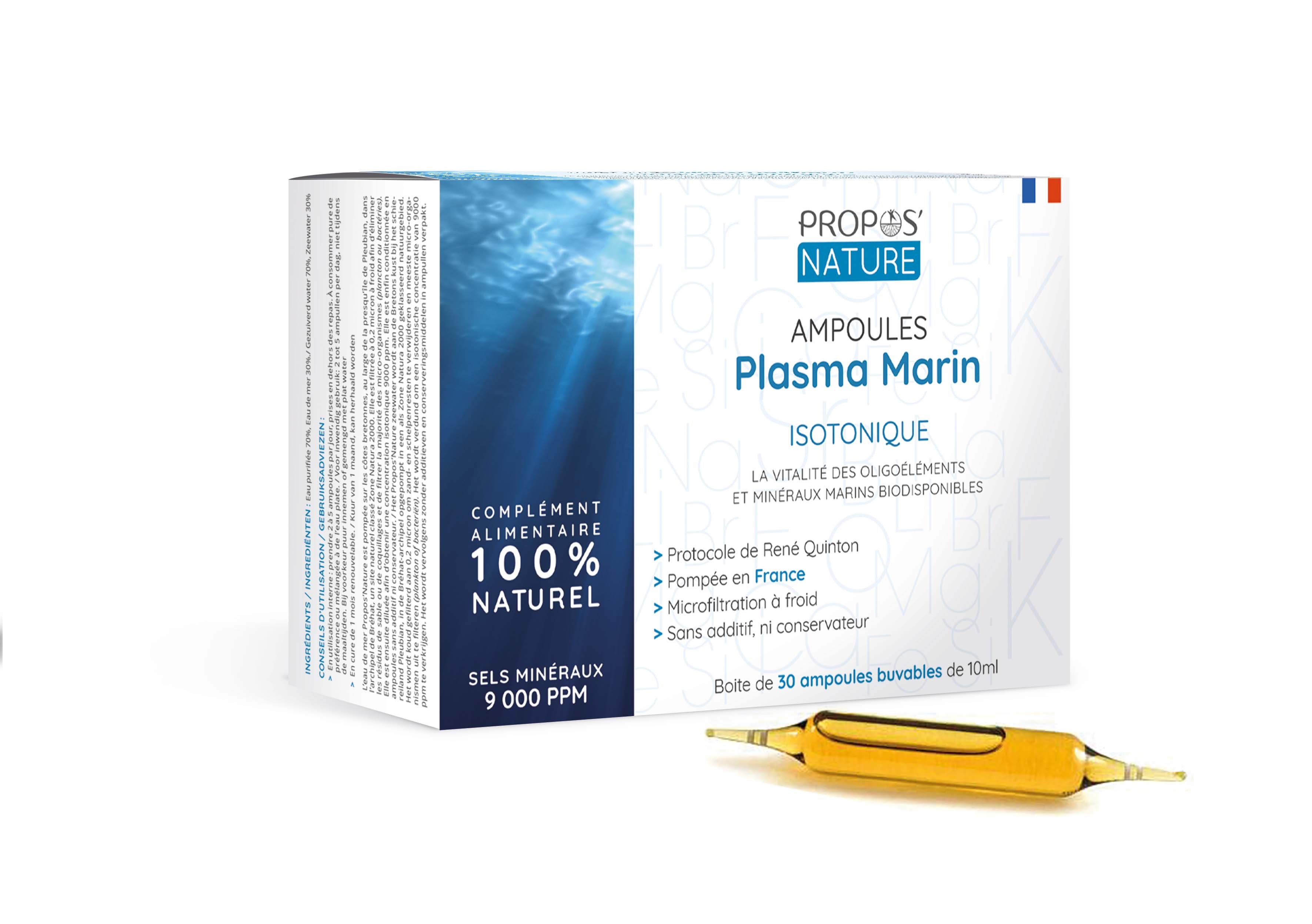 Propos’Nature - Plasma marin isotonique - 30 ampoules de 10ml