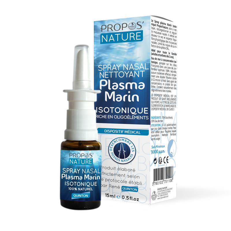 Propos’Nature - Spray Nasal Plasma Marin Isotonique - 15ml Propos’Nature - Spray Nasal Plasma Marin Isotonique - 15ml