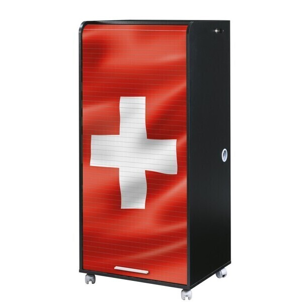 Simmob - Armoire Informatique Mobile Noire 2 Tiroirs - Drapeau Suisse 650 Simmob - Armoire Informatique Mobile Noire 2 Tiroirs - Drapeau Suisse 650