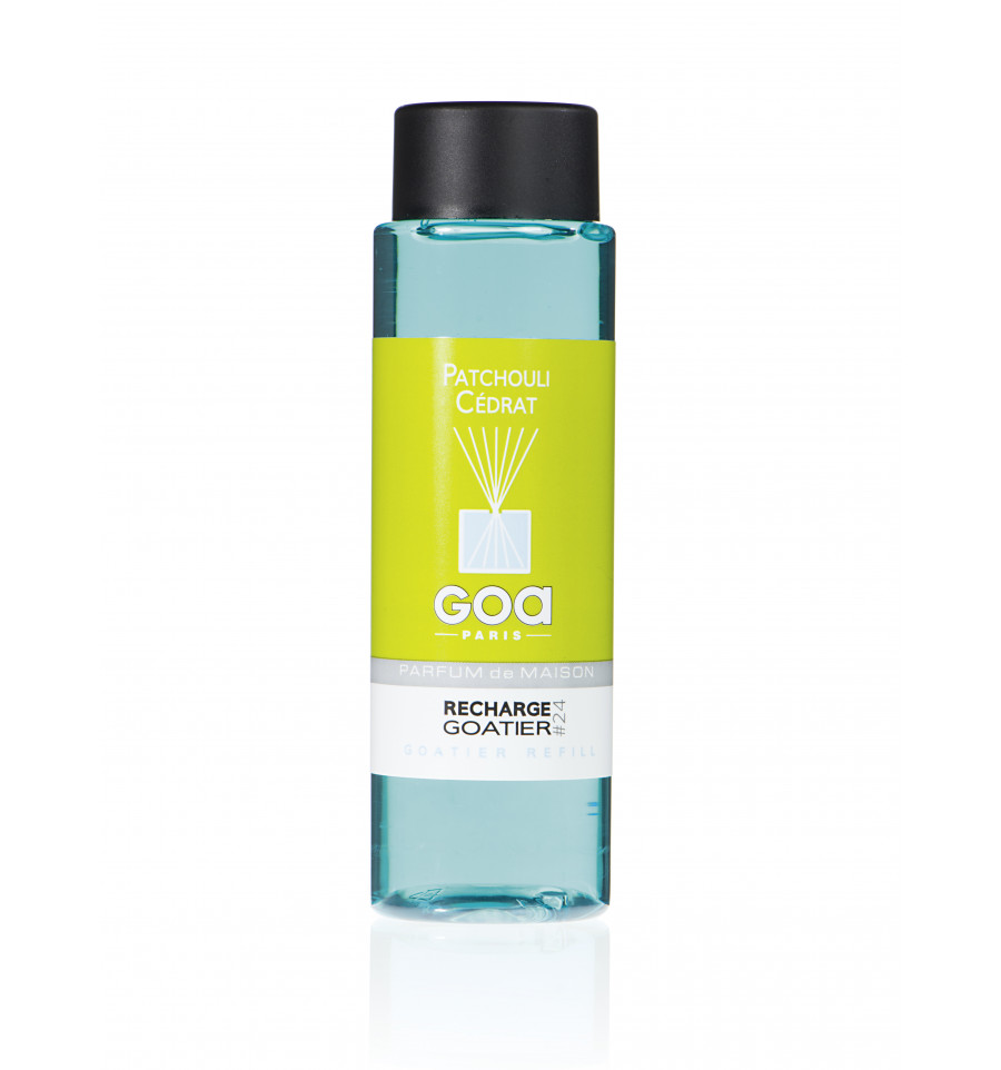 Goa - Recharge de parfum Patchouli Cédrat - Goa 250ml + 1 pack rotin 1