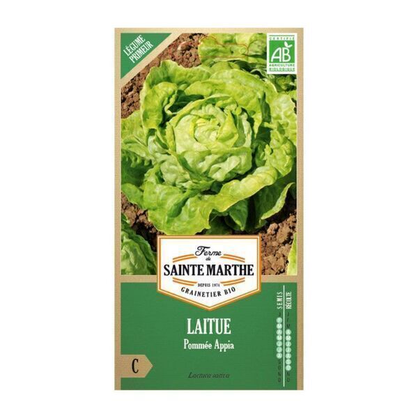La ferme St-Marthe - Graines de LAITUE Pommée appia BIO La ferme St-Marthe - Graines de LAITUE Pommée appia BIO
