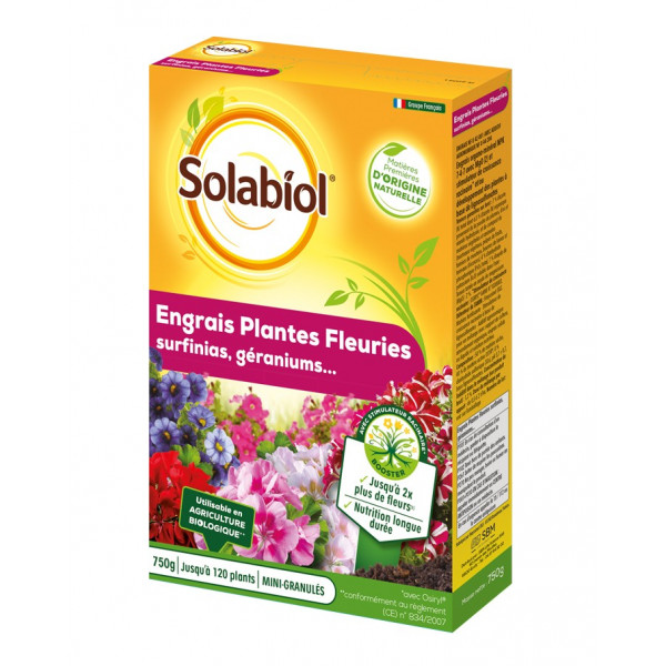 Solabiol - Engrais géraniums et plantes fleuries Solabiol - Engrais géraniums et plantes fleuries