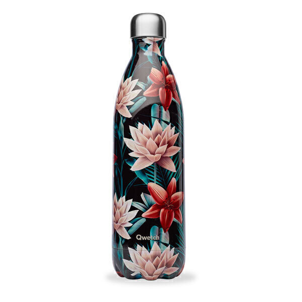 Qwetch - Bouteille isotherme inox Tropical 1L