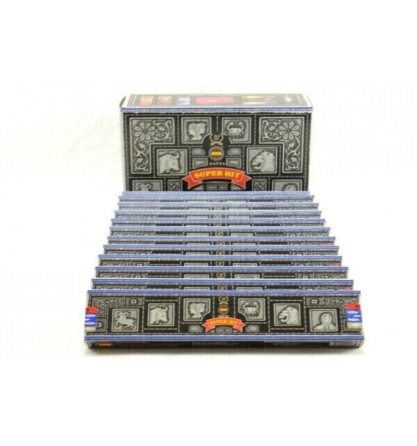 Satya - Encens Super Hit. Pack économique 12x15gr. environ 140 bâtonnets Satya - Encens Super Hit. Pack économique 12x15gr. environ 140 bâtonnets