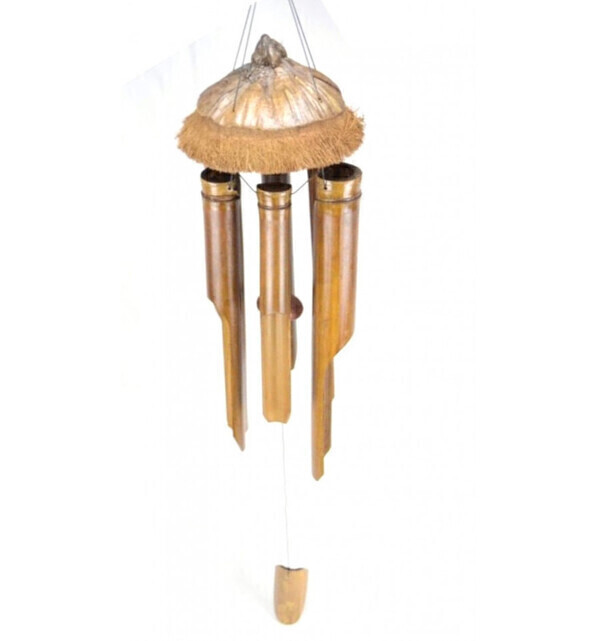 Coco Papaya - Carillon à vent en bambou et noix de coco. Pour intérieur ou ext