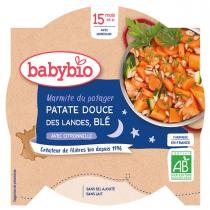 Babybio - Assiette bonne nuit patates douces et blé 260g - Dès 15 mois