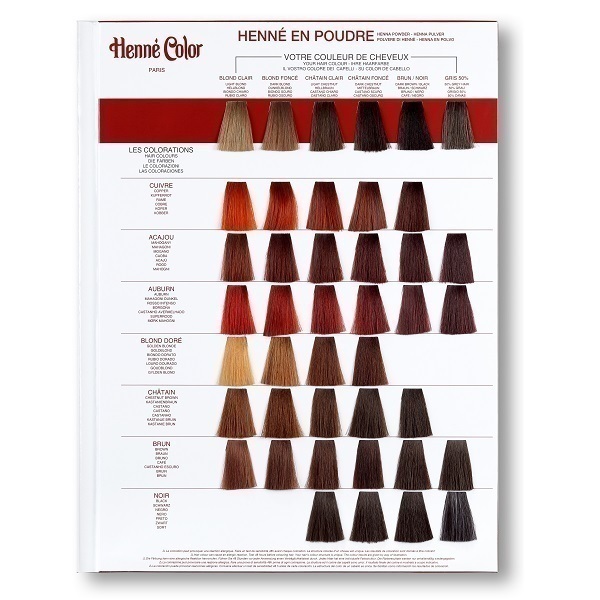 Coloration Henné Poudre Auburn 100g Henne Color 