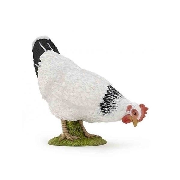 Papo - Poule blanche picorant