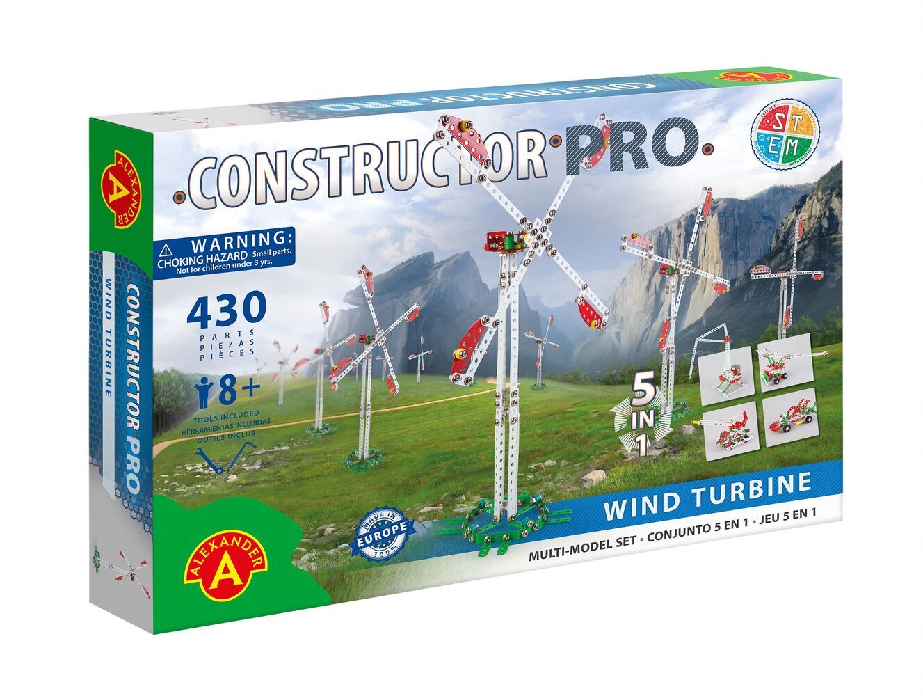Alexander Toys - Constructor Pro - Wind Turbine 5 en 1