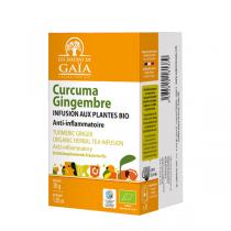 Les jardins de Gaïa - Curcuma Gingembre - Anti-inflammatoire - NEW - 20 x 1,5 g