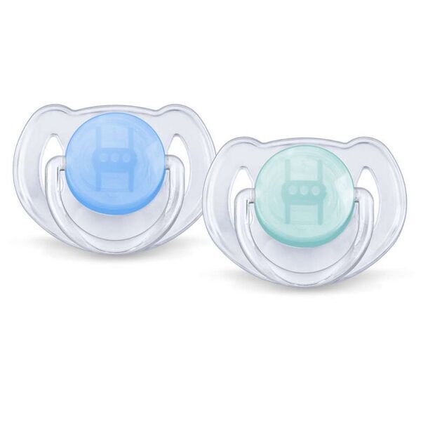 Avent - AVENT Sucettes transparentes roses 6-18mois Avent - AVENT Sucettes transparentes roses 6-18mois