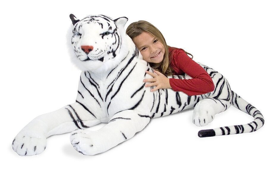 Grand Tigre en peluche  135 cm et son bébé  de Qualité   Très doux et Réaliste 
