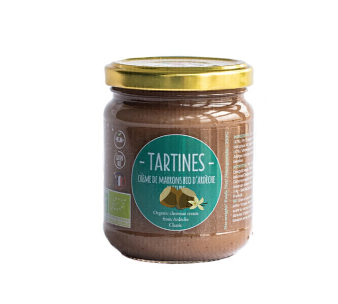 Tartines & Oléa - Crème de marrons bio d'Ardèche VANILLE (250g)