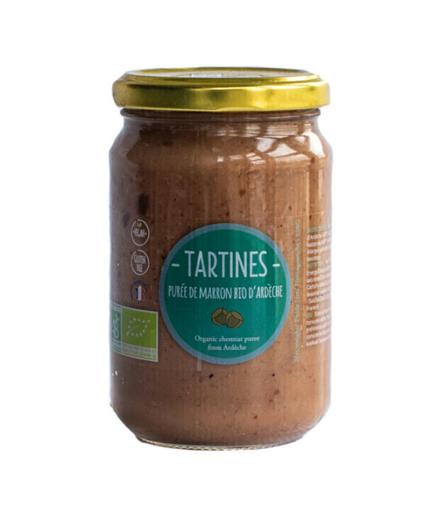 Tartines & Oléa - Purée de marrons bio d'Ardèche sans sucre ajouté (320g)
