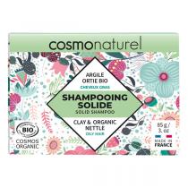 Cosmo Naturel - Shampoing solide cheveux gras Argile Ortie 85g